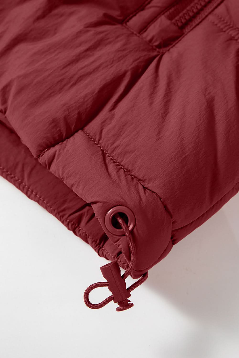 Clay hooded puffer vest with pockets - Love Salve